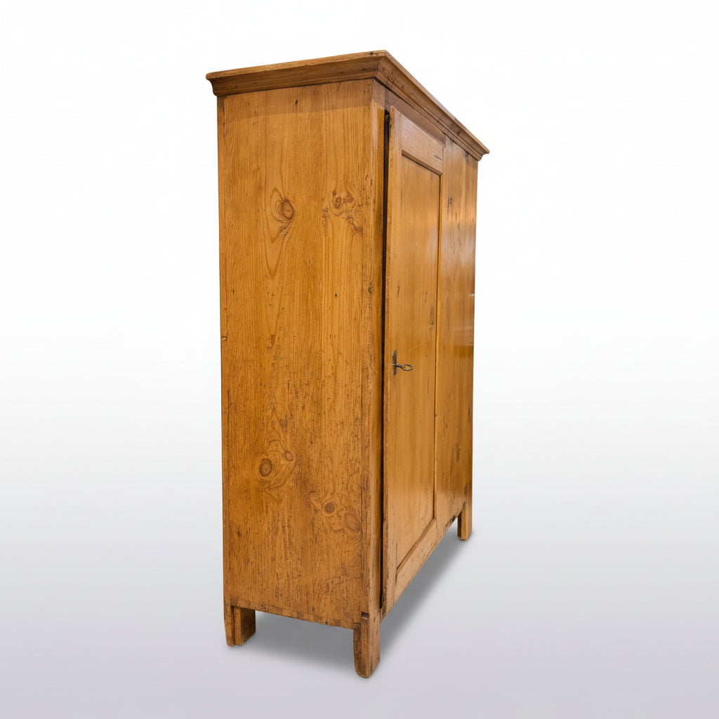 1800s French Pine Bonnetière Cabinet