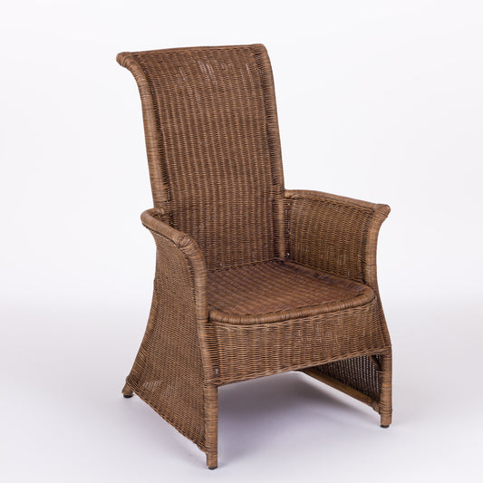 Maryse Rattan Dining Chair, by Belgian Pearls