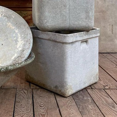 1950s Willy Guhl Square Planter with Rim