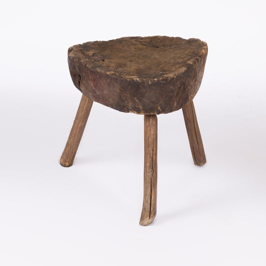 French Chopping Block Table with 3 Legs