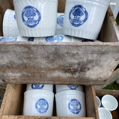 Blue and White Jam Jars