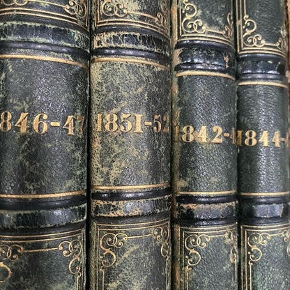 Leather Bound Books from Mid 1800s