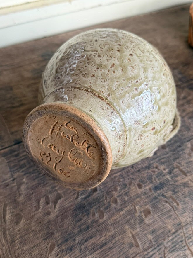 Brown Stoneware Pitcher