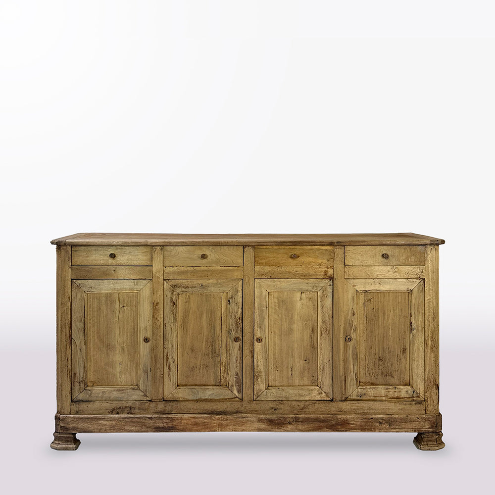 French Bleached Walnut Enfilade Louis Philippe