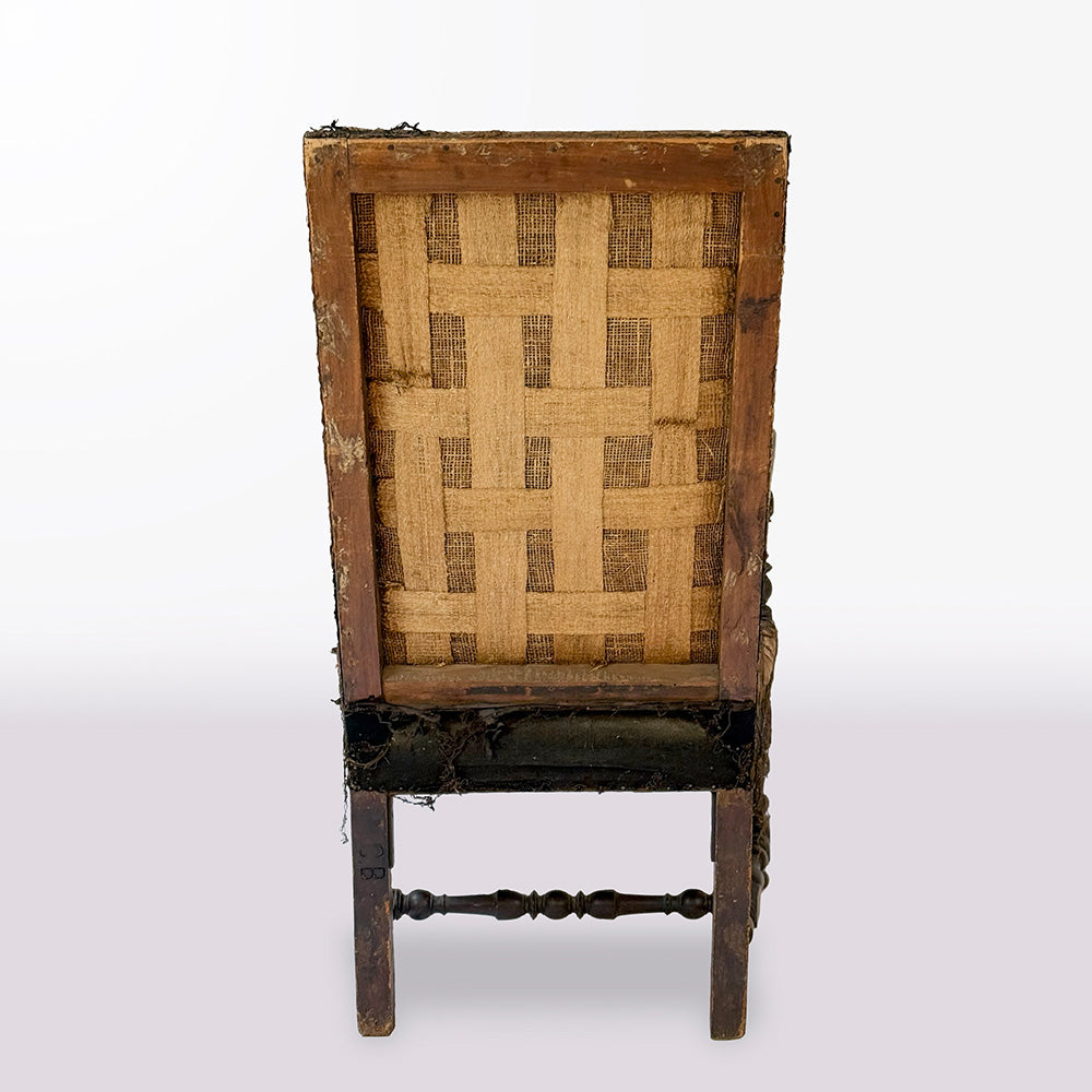 French Walnut Fauteuil Armchair 17th Century