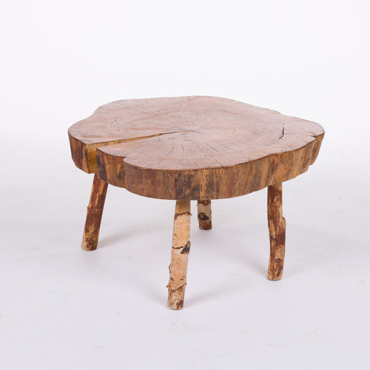 Brutalist Tree Slab Side Table