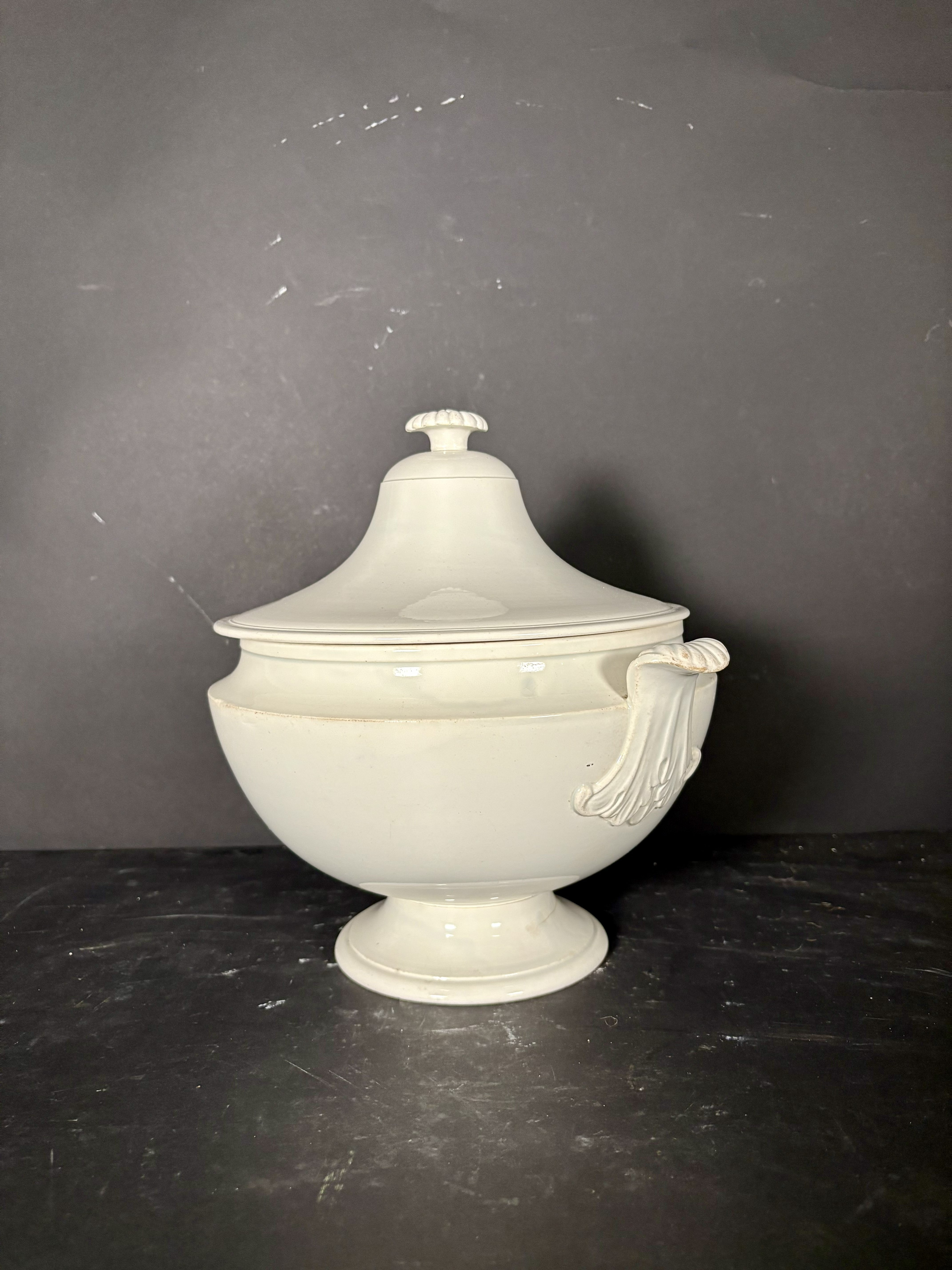 French Creamware Covered Tureen, c. 1880–1920