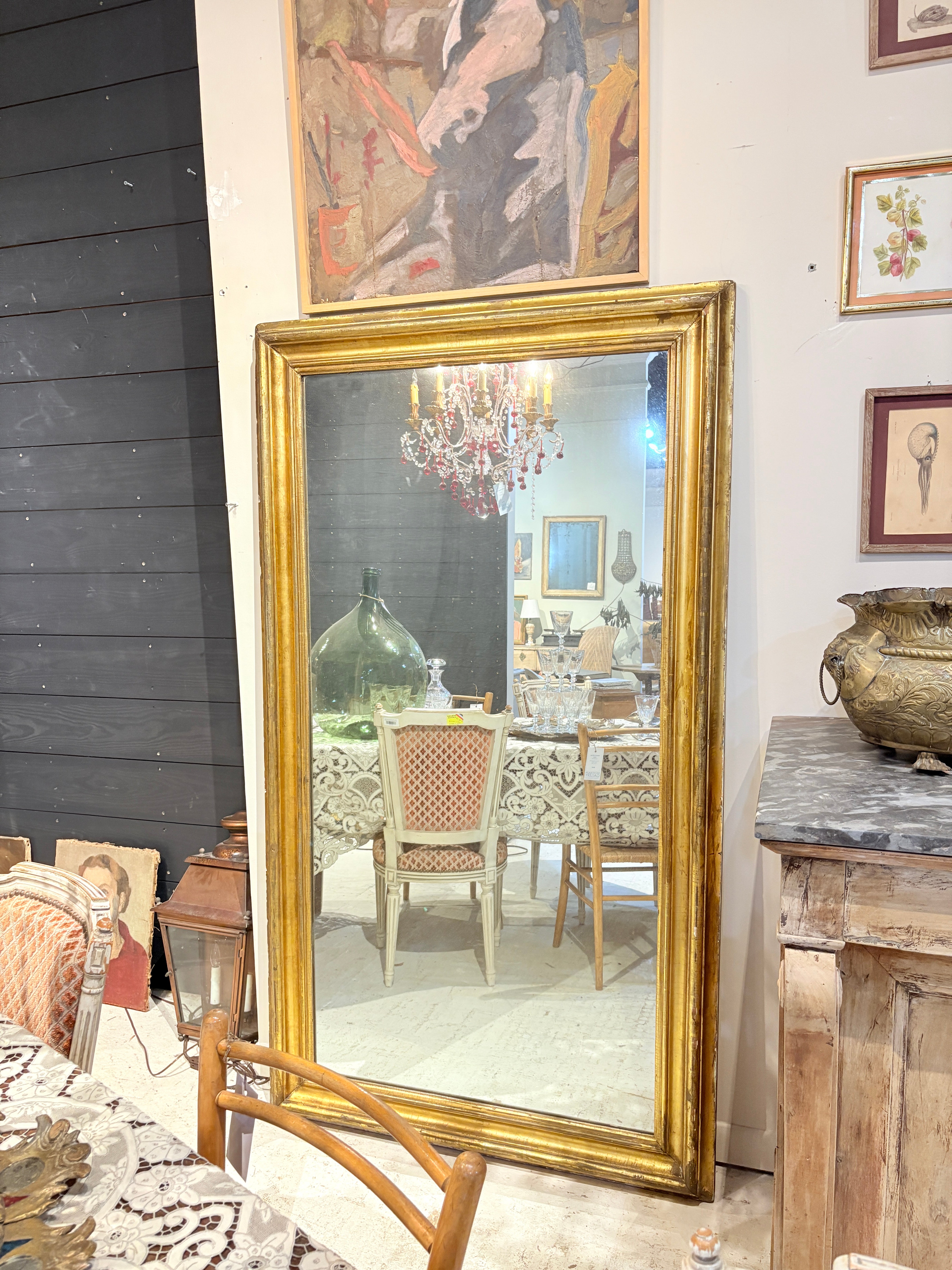 Monumental Giltwood Mirror