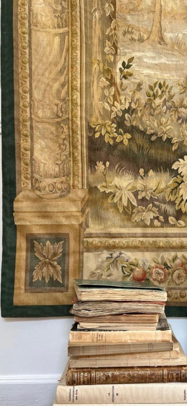 1950s Aubusson Scene Tapestry