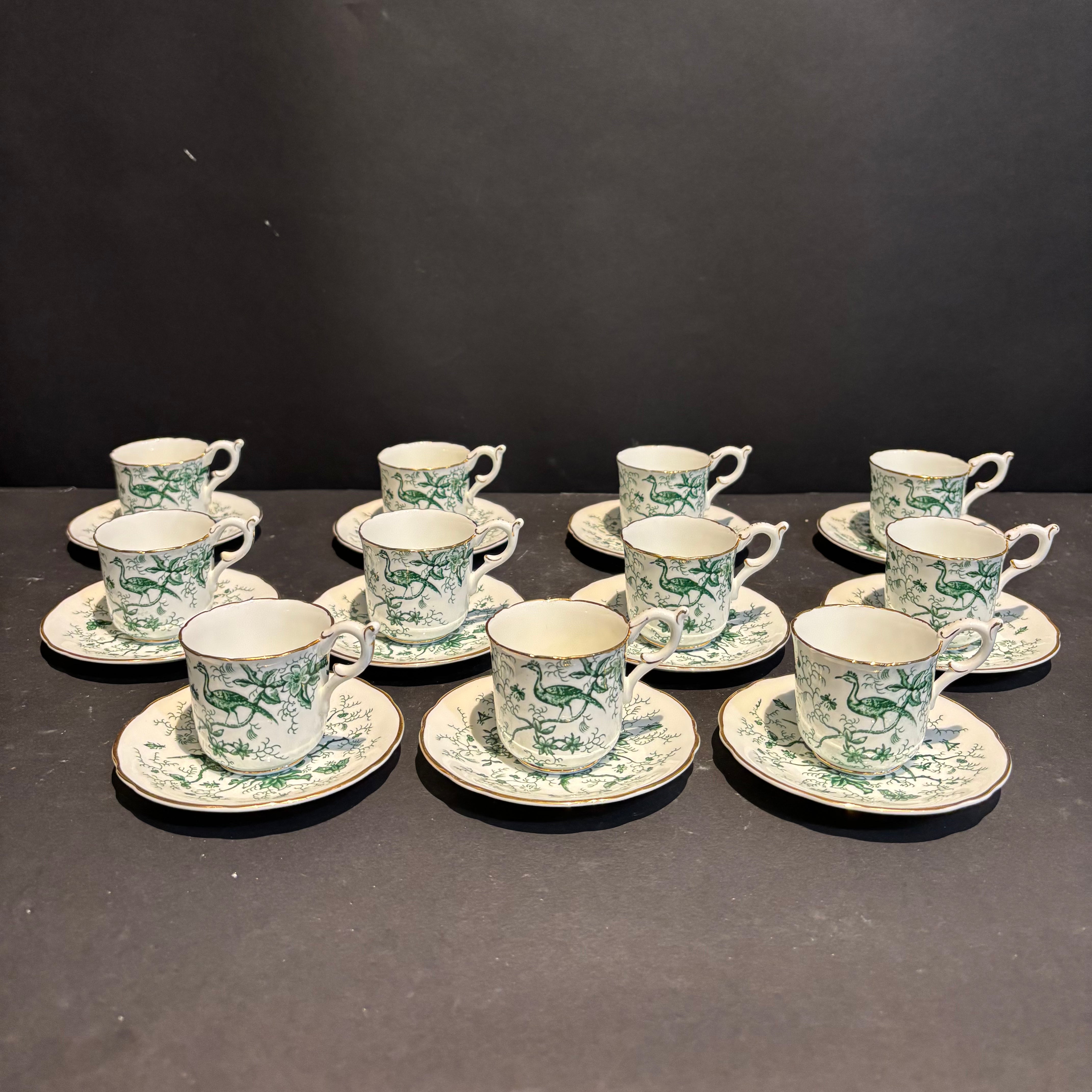 Set of China "Cairo" Tea Cups