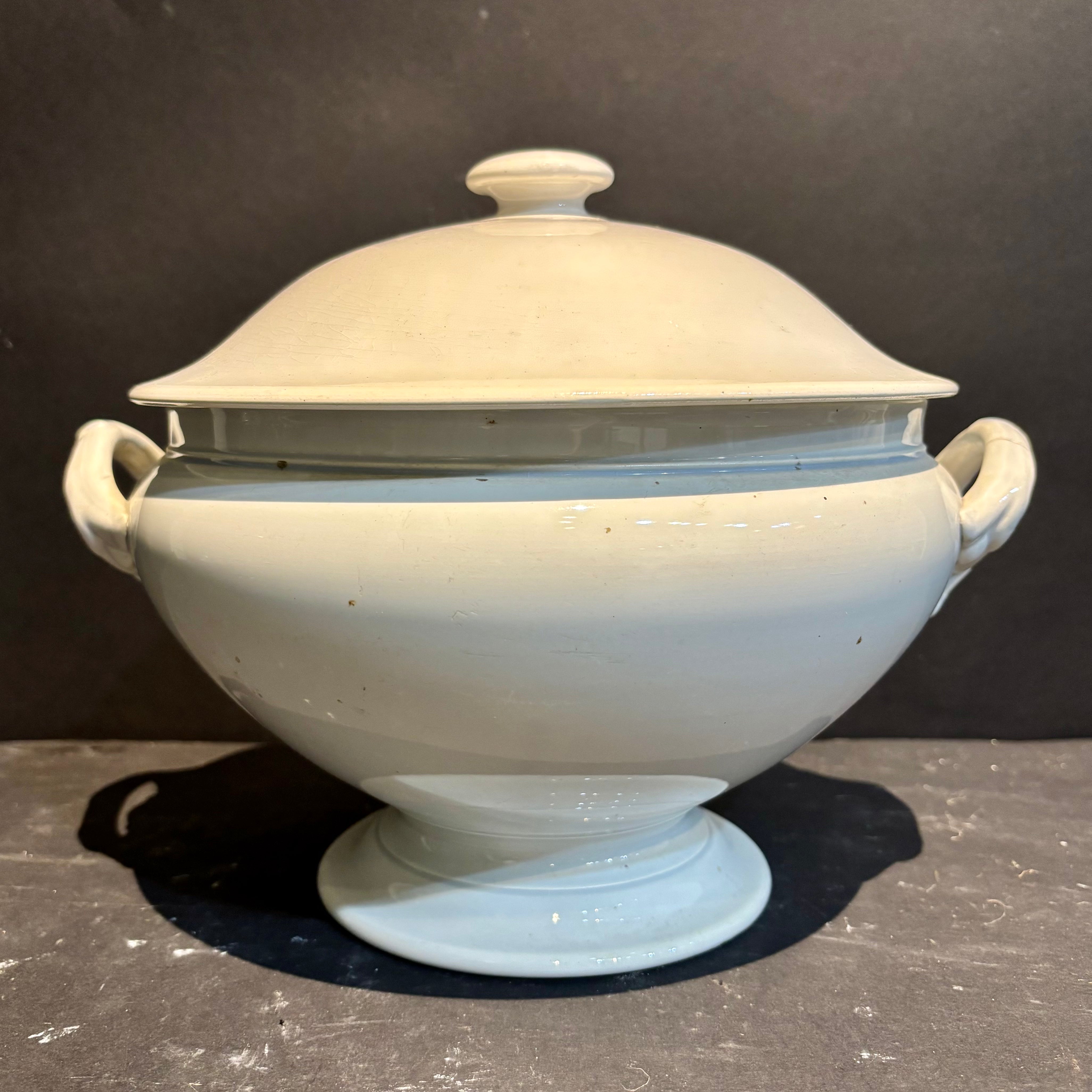 Iron Stone Soup Tureen with Lid