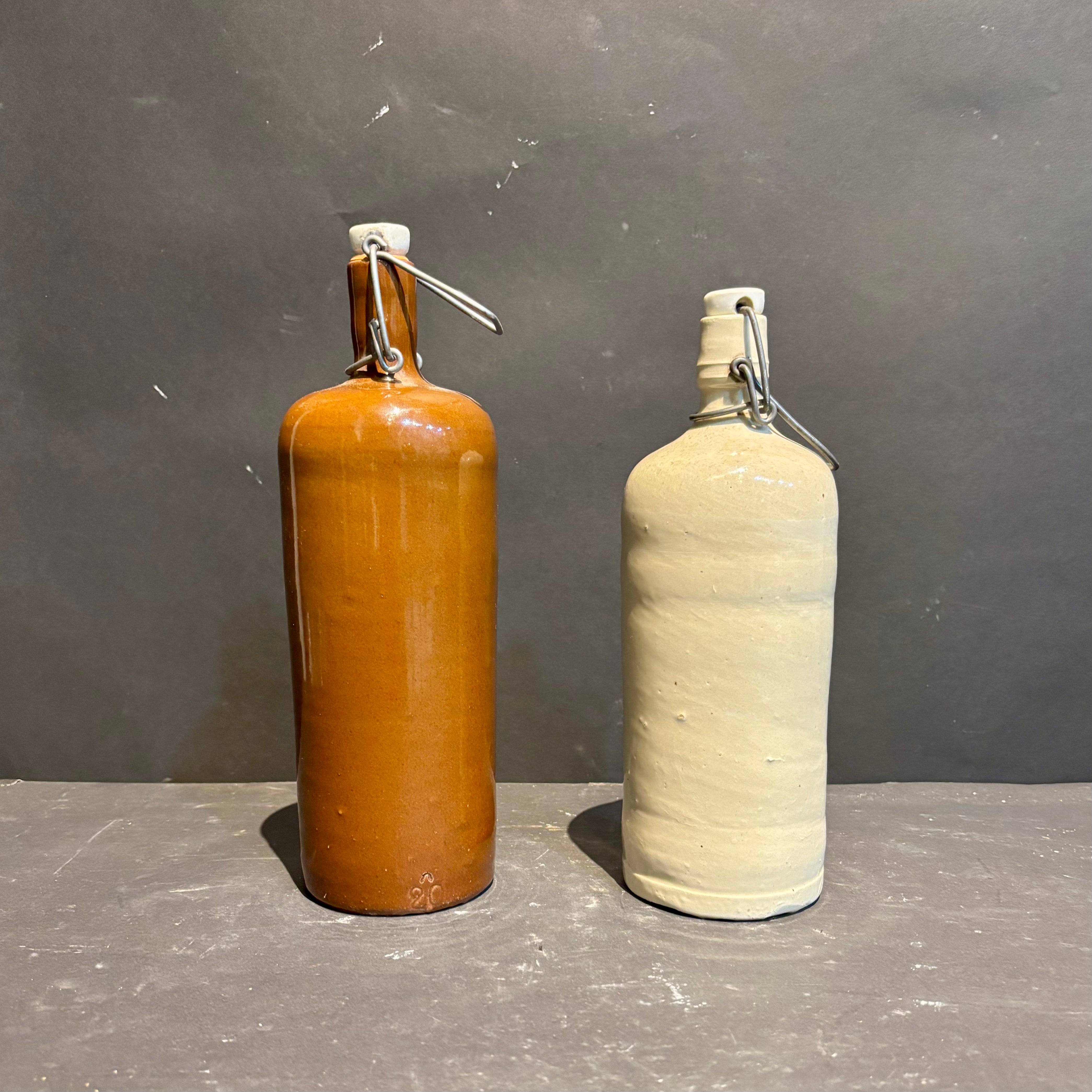 Stoneware Bottle with Lid