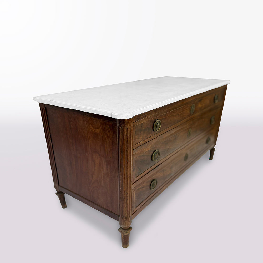 Louis XVI Chest of Drawers with Marble Top