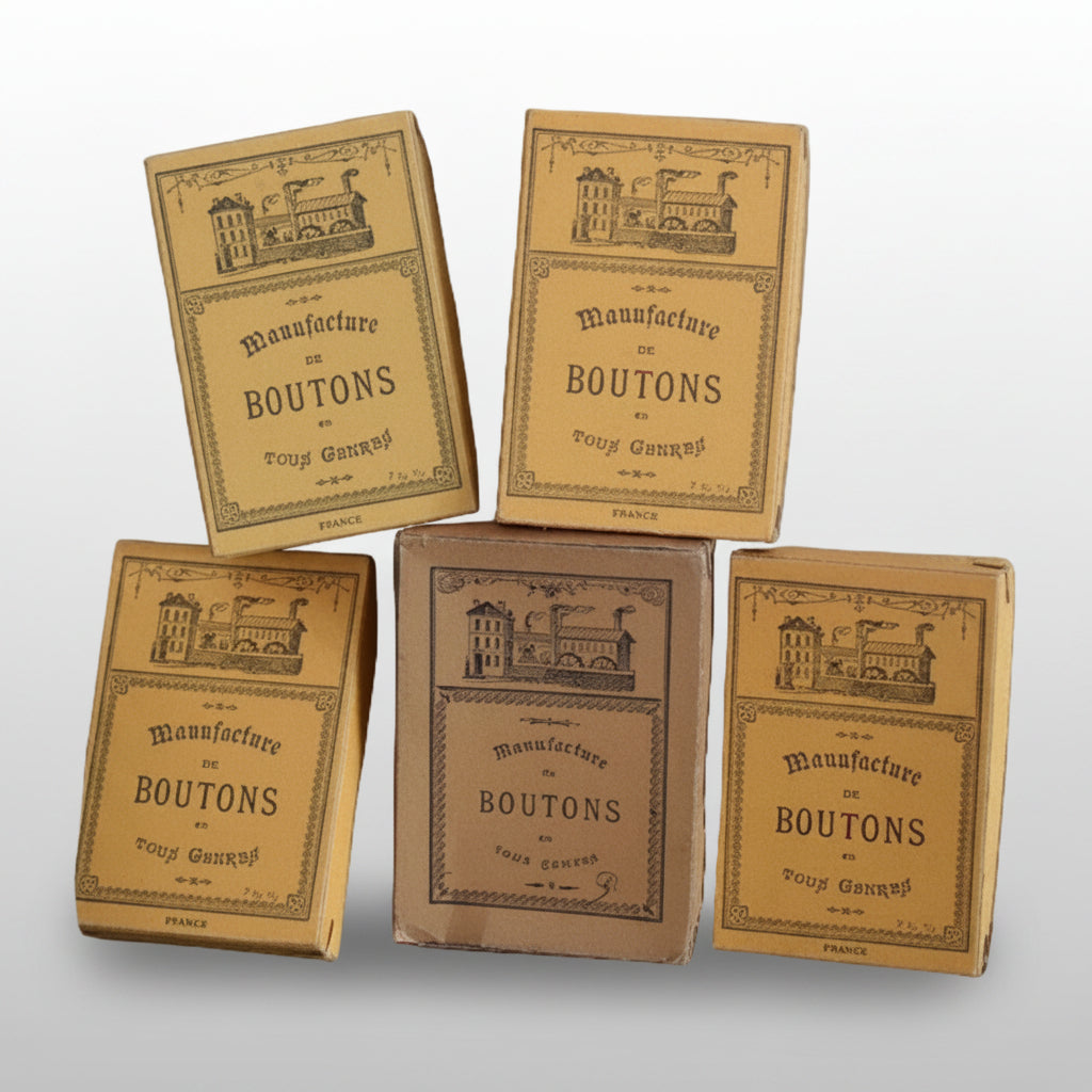 Button Box Pallets 1930s French Button Boxes