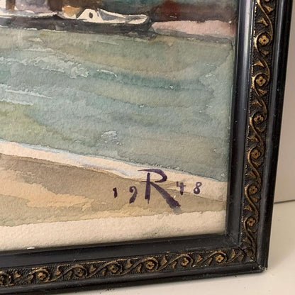 Framed Watercolor "Pont des Arts"
