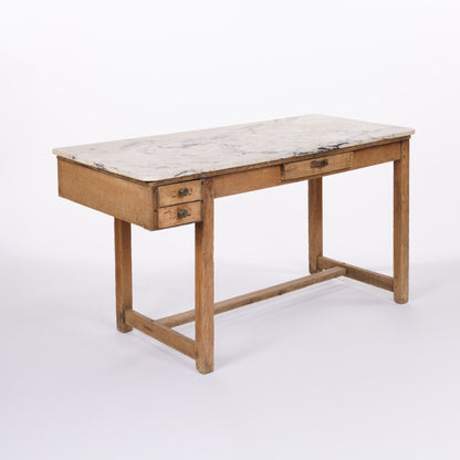 Marble Top French Writing Desk