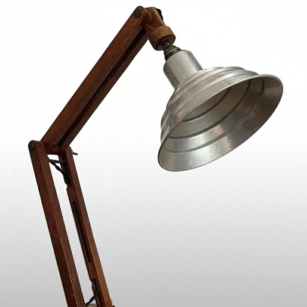 1940s French Constructivist Period Adjustable Desk Lamp