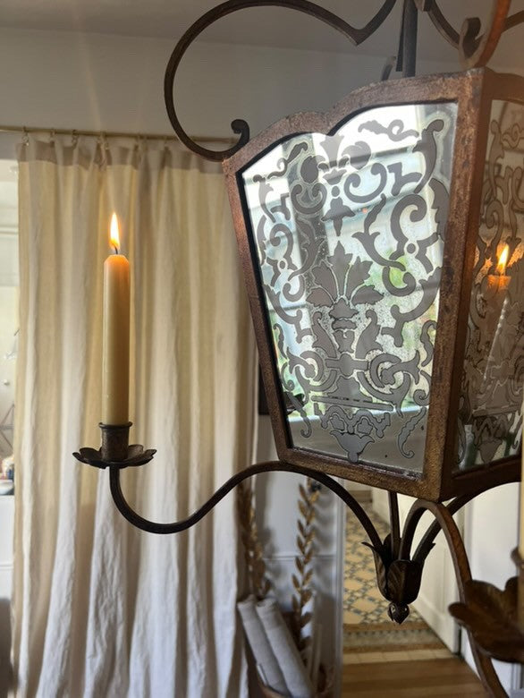 French Eglomise Latern