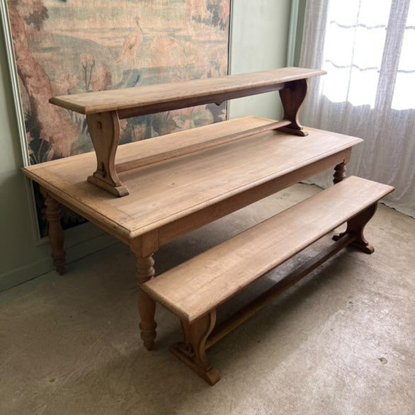 Pair of French Oak Benches
