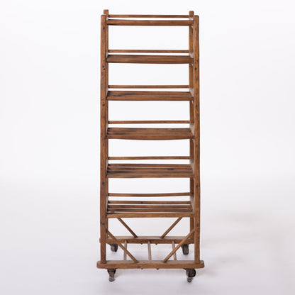 French Bakery Shelf with Original Wheels