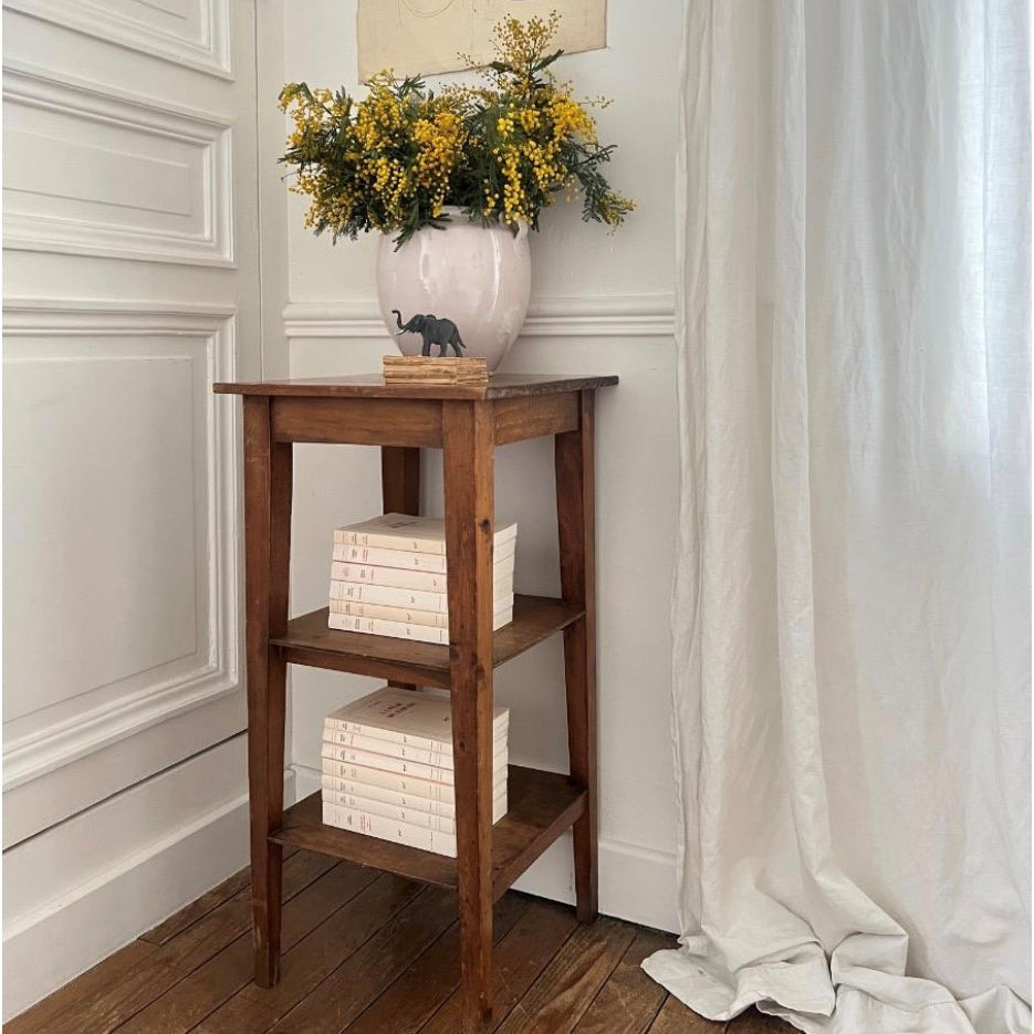 French Pine Shelf with Tapered Legs