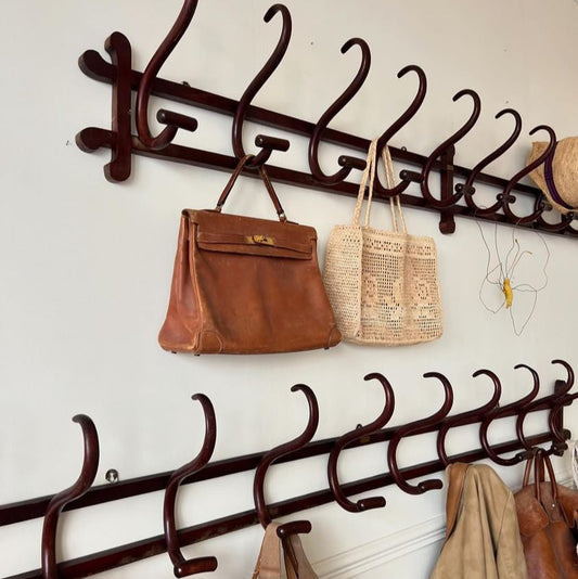 Coat Rack with Double Hooks in the Style of Thonet