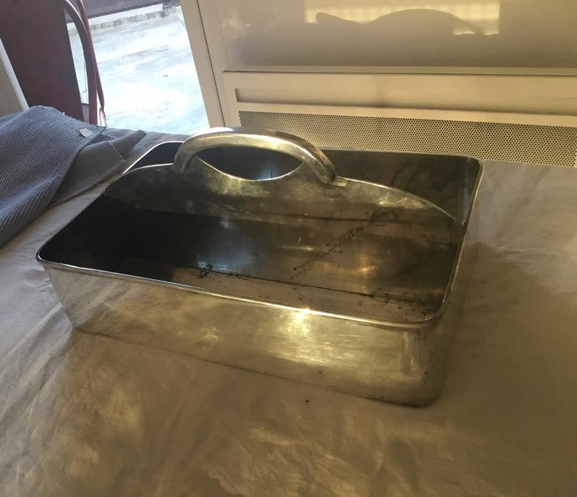Early 1900s French Silver Plate Cutlery Tray