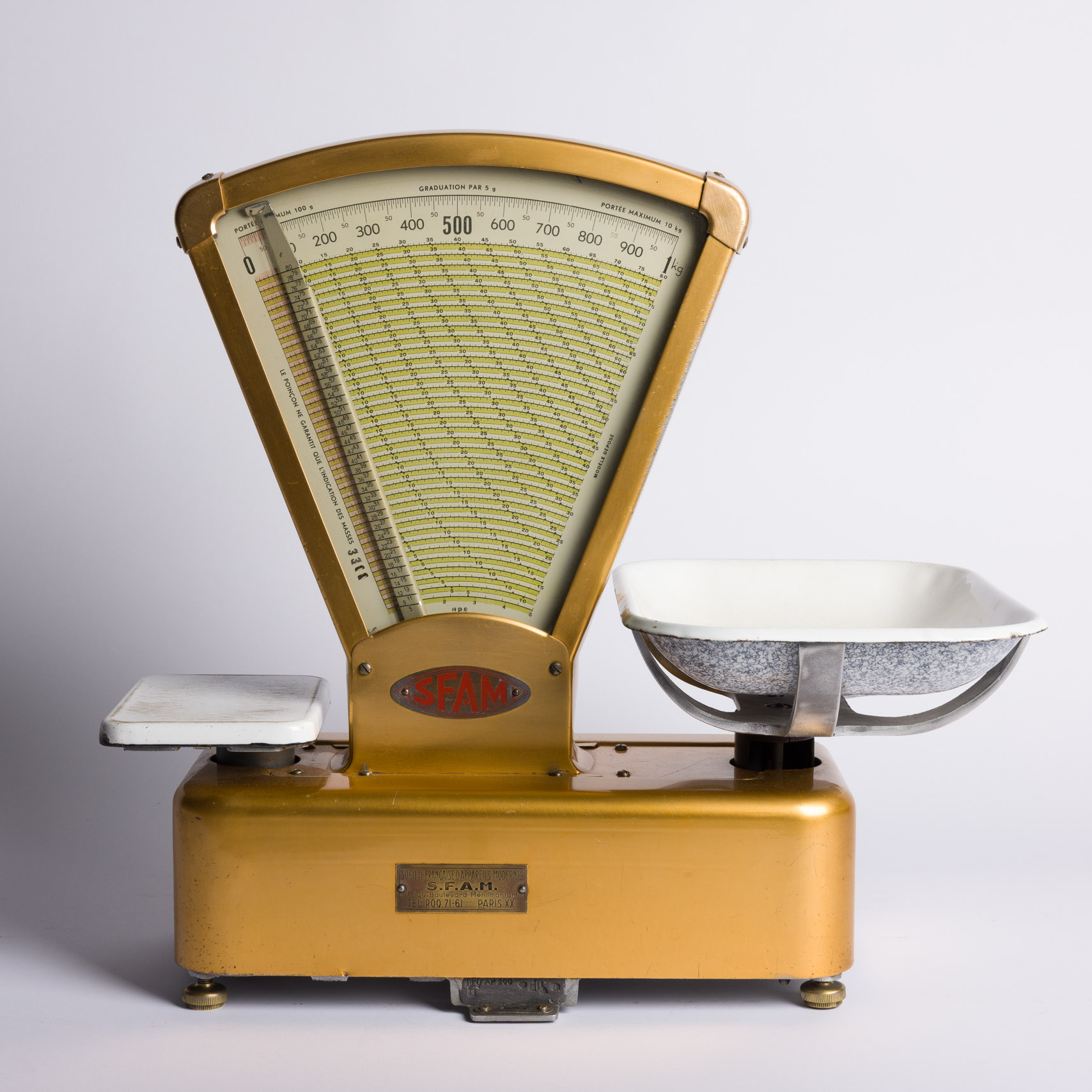 Golden Metallic Retro Scale