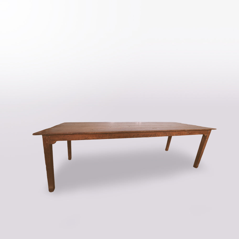 French 1880 Chestnut Dining Table