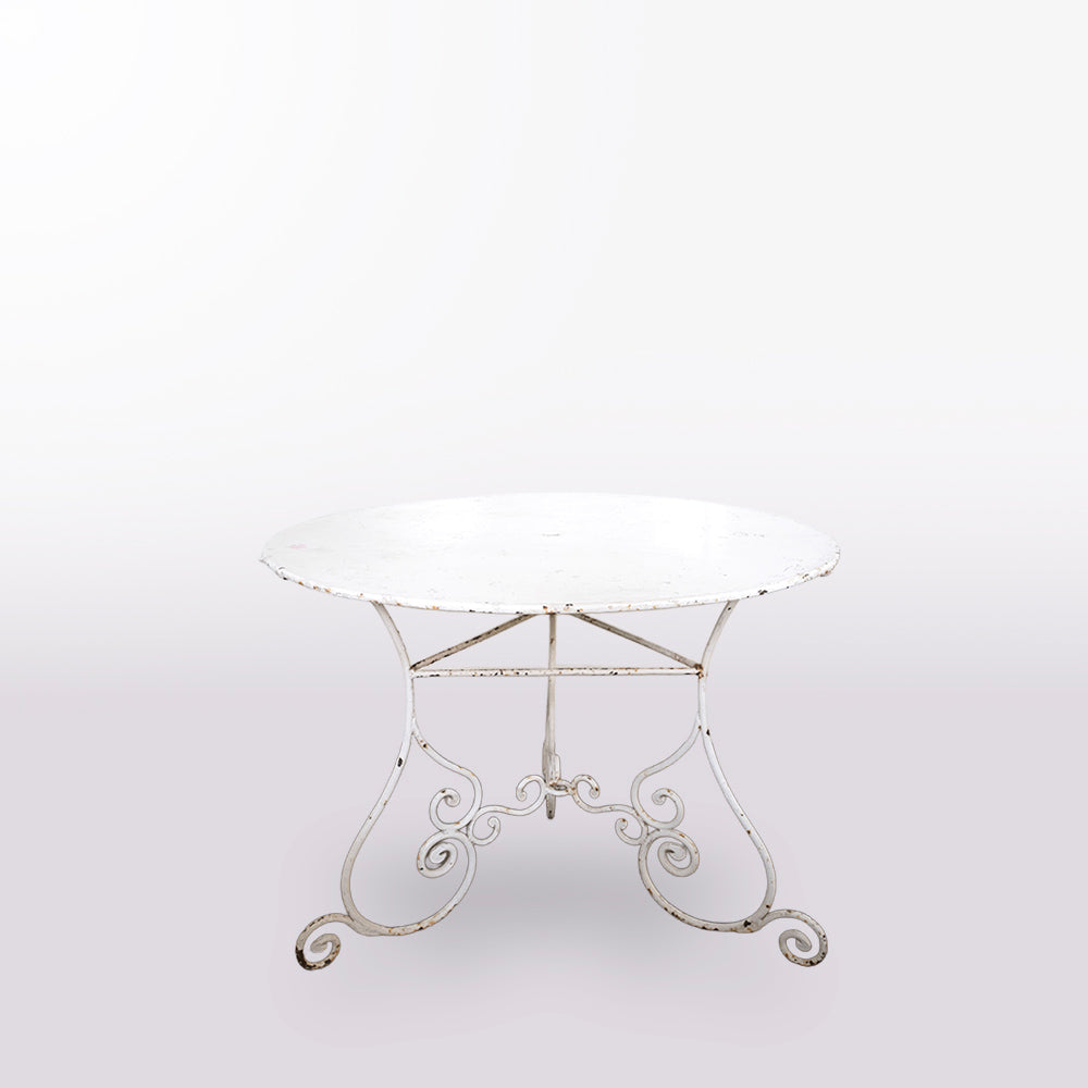 1900 Dutch Round Iron Garden Table