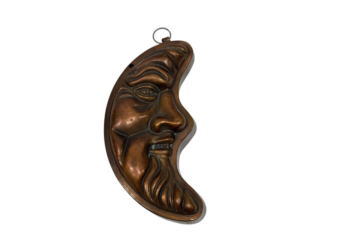 1900s German Copper Crescent Moon Mold