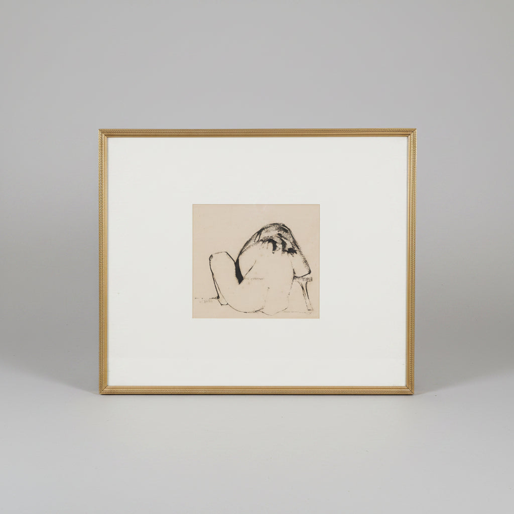 Carlos Poveda Seated Nude, 1964