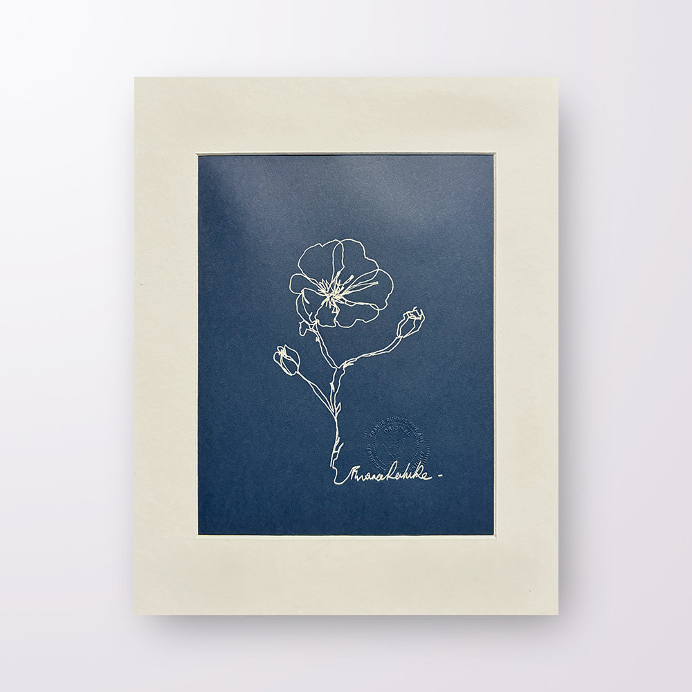 France Ruhnke - Black and White Flower Line Drawings