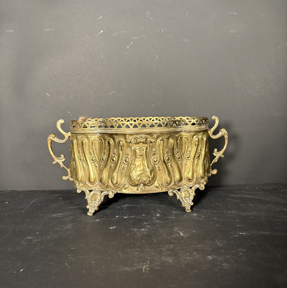 Petite Brass Jardinière