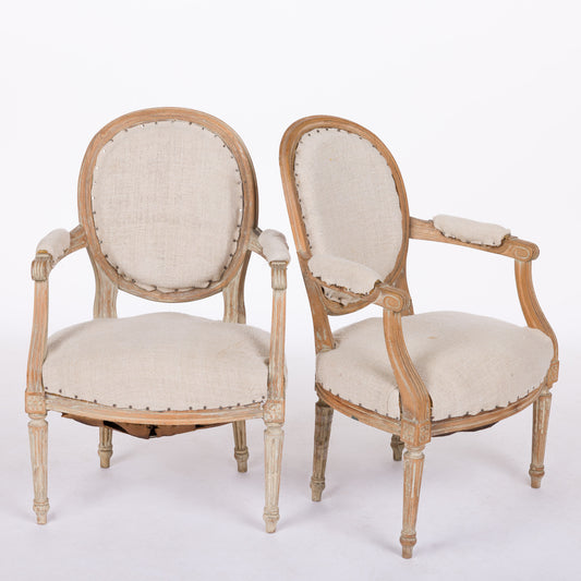 Pair of Fauteuil Armchairs