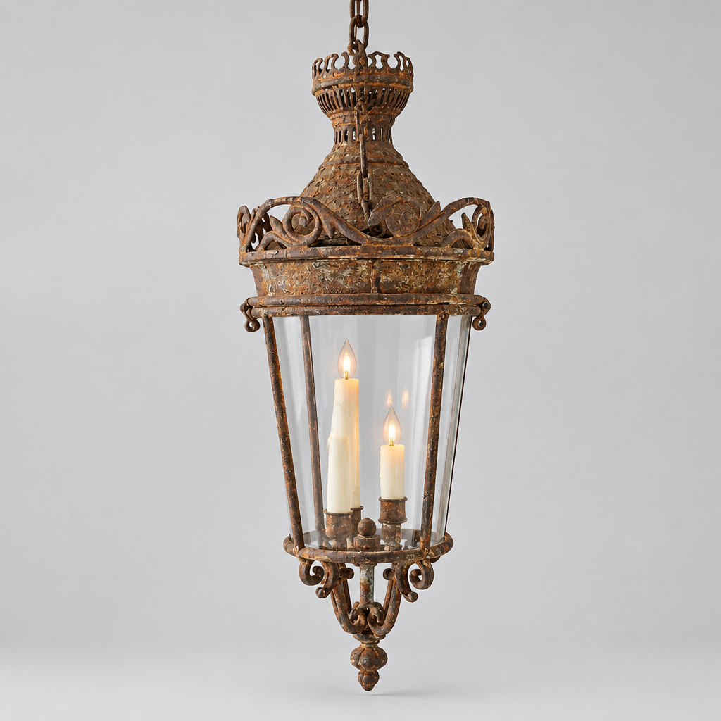 Belgian Decorative Iron Lantern