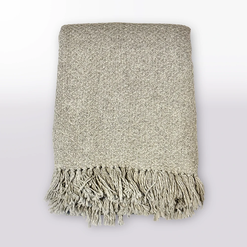 Dukallpa Baby Alpaca Light Throw - Light Grey