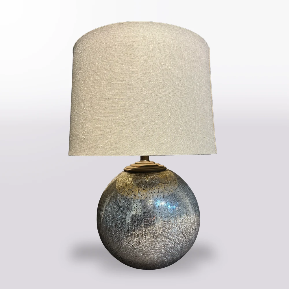 1930 French Eglomised Table Lamp Art Deco-Rare