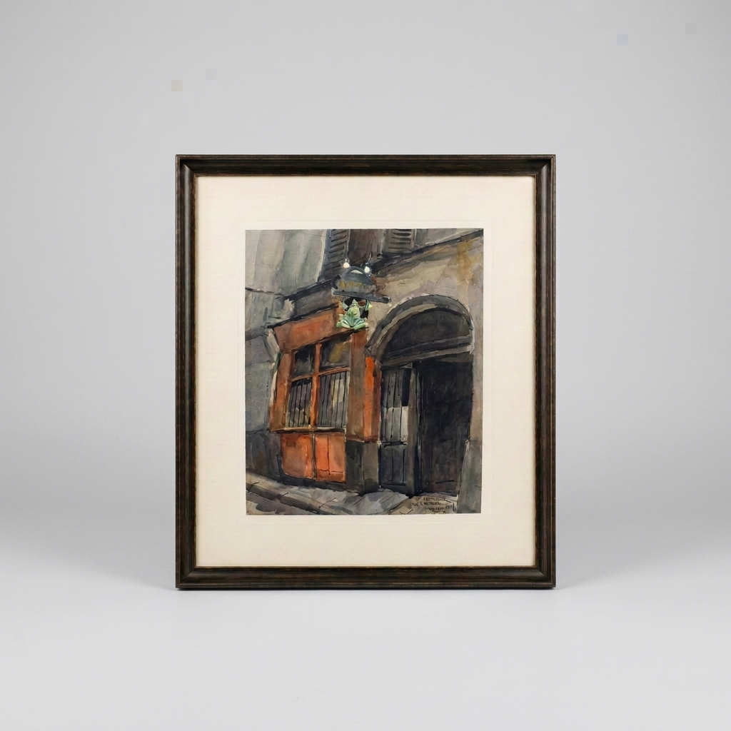 Framed Watercolors of Paris, Signed