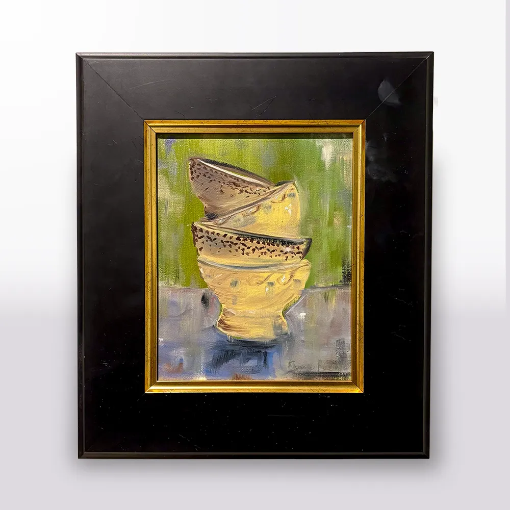 Framed Oil by France Ruhnke - Les Bois en Ceramique #5