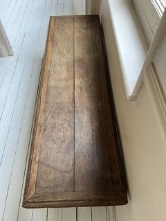 1900s French Oak Bench From French Library