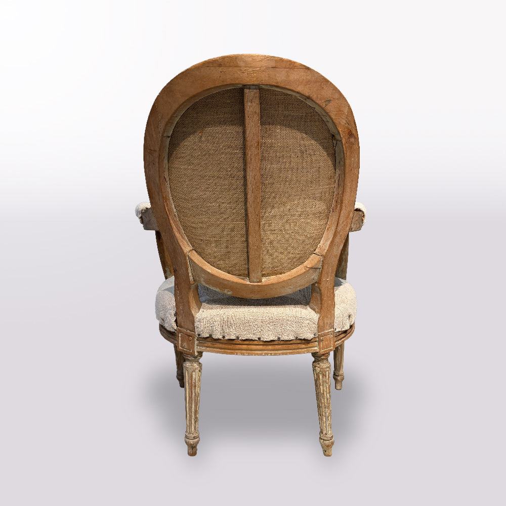 Louis XVI Medallion Back Armchair
