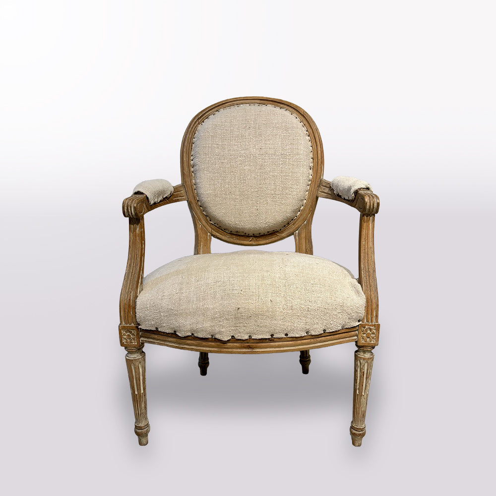 Louis XVI Medallion Back Armchair