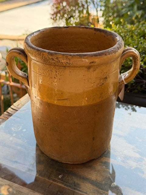 Italian 1800s Confit Pot for Sardines w/ Handles