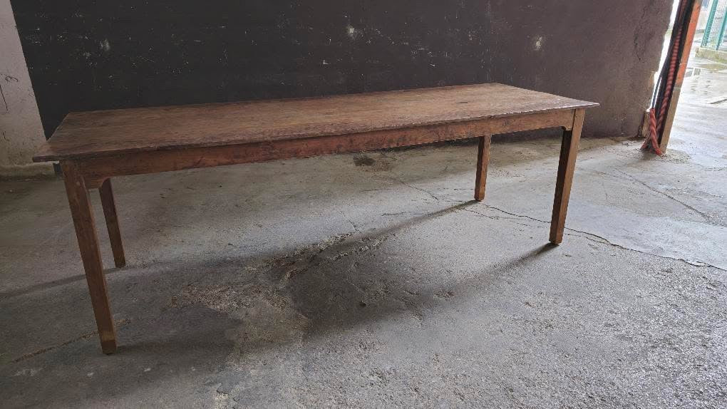 French 1880 Chestnut Dining Table