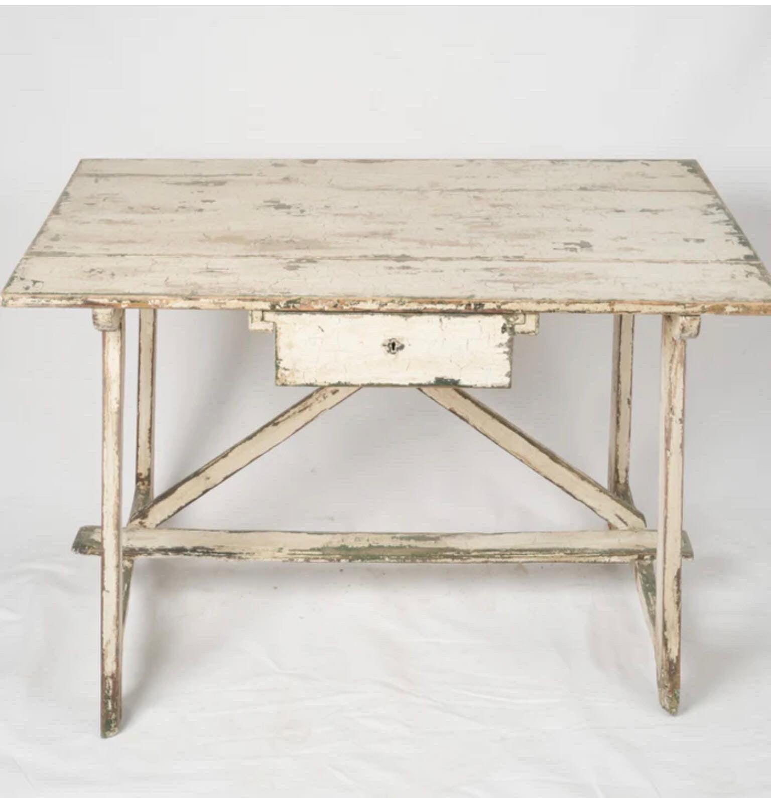 Rustic Occasional Table w/ Supporting X Back