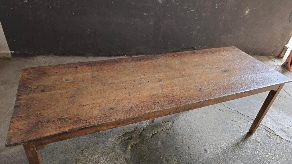 French 1880 Chestnut Dining Table