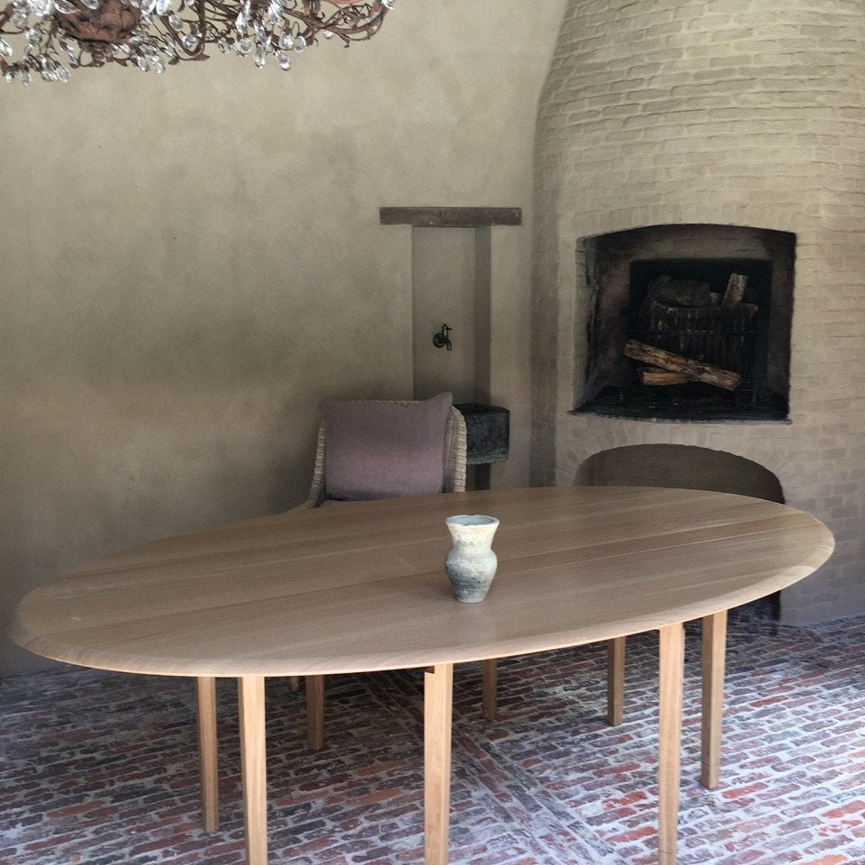 Diane Dining Table by DeFleure in Natural Oak (NFD)