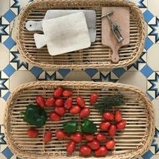 1950 French Wicker Tray