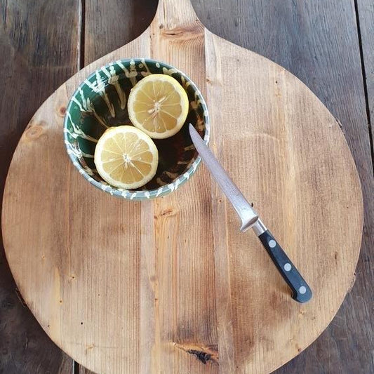 Antique French Round Cutting Board